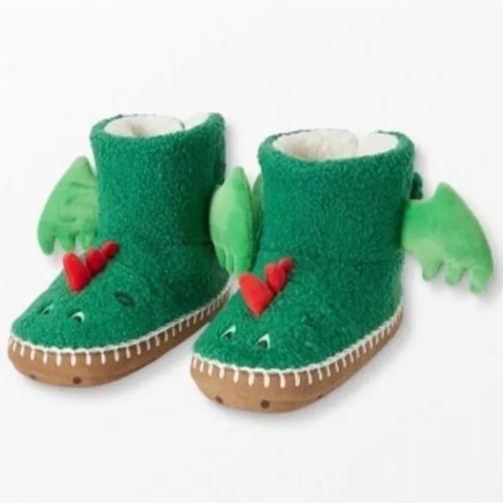 Dragon Critter Slippers by Hanna Andersson - 13Y